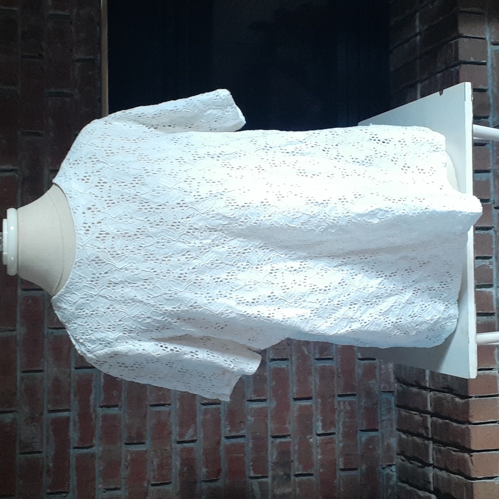 Ralph Lauren White Lace Blouse